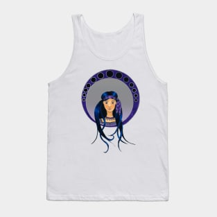 Art Nouveau bohemian lady Tank Top